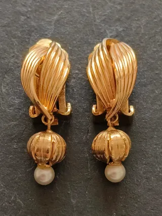 Pendientes Clip Henkel Grossé chapados oro