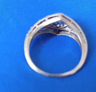 Sortija compromiso vintage estilo art noveau