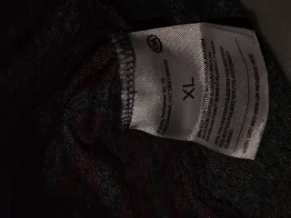 Maglione uomo righe rosse/grigie XL