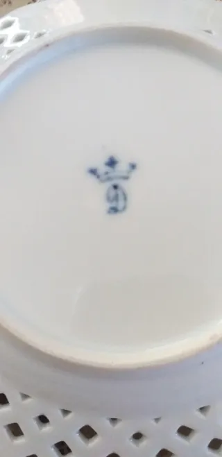 Platos decorativos antiguos Dresden  XIX siglo