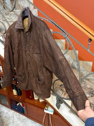 Giacca vera pelle invecchiata naturale vintage