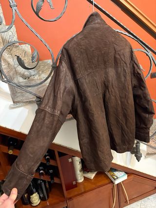 Giacca vera pelle invecchiata naturale vintage