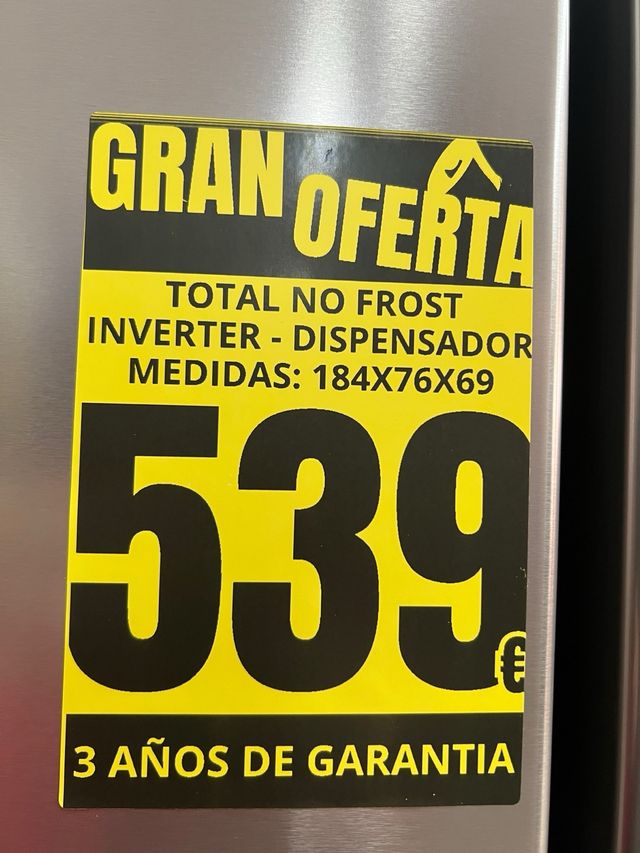 Frigorífico KROMs Inverter 539 americana 4 puertas