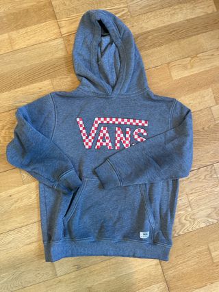 Sudadera Vans Talla L Gris Roja