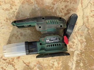 Lijadora Excéntrica Parkside 20V + Accesorios