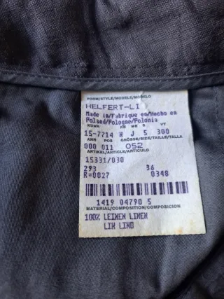 Traje Lino Gris Hugo Boss Talla 50