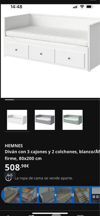 Cama nido madera gris y 2 colchones
