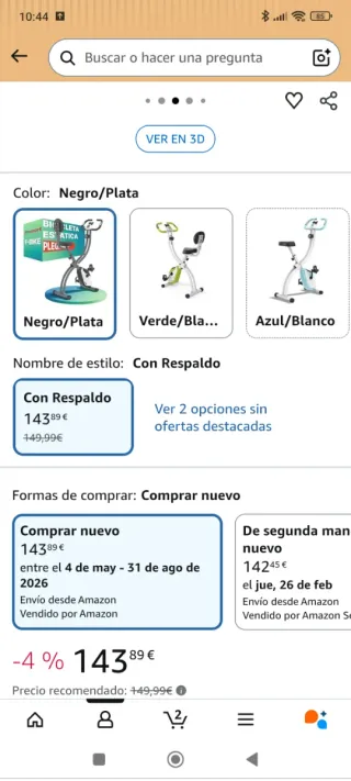 Bicicleta Estática Ultrasport F-Bike Plegable