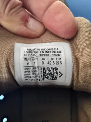 Zapatillas Converse All Star Marrones Talla 42.5