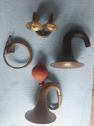 Trombe vintage in ottone