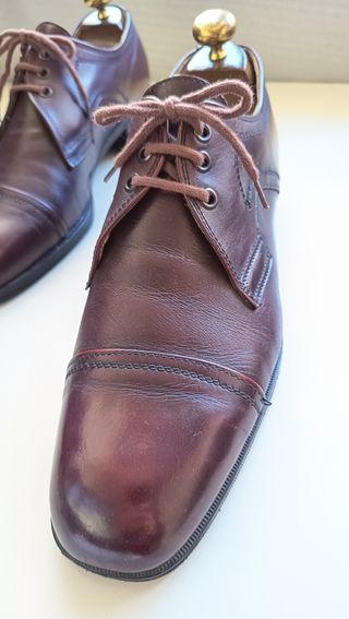 Scarpe Vintage artigianali pelle N. 42