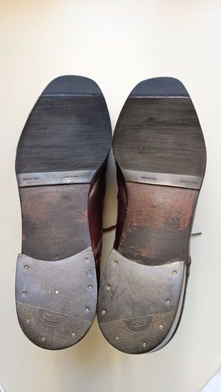 Scarpe Vintage artigianali pelle N. 42