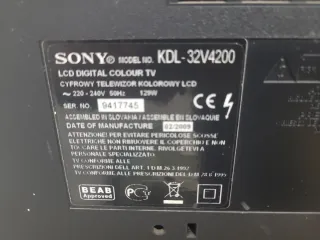 Televisión Sony Bravía KDL-32V4200