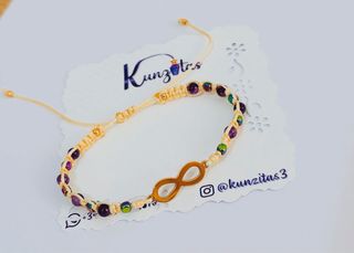 Pulsera Infinito Hematita y Piedras Naturales