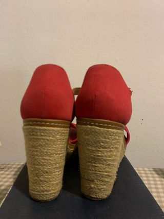 Zapatos Tommy Hilfiger Rojos y Beige