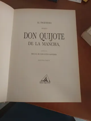 Novela El Quijote