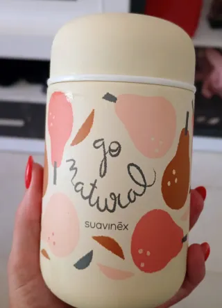 Termo Papillero Suavinex Go Natural como nuevo