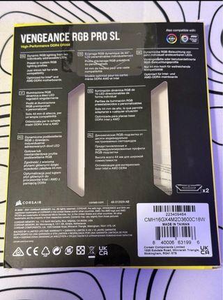 RAM Corsair Vengeance RGB Pro SL 16GB