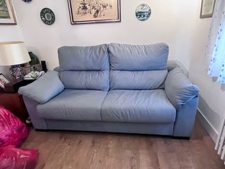 Sofá Cama Gris Tela