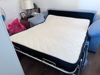 Sofá Cama Gris Tela