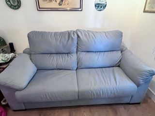 Sofá Cama Gris Tela