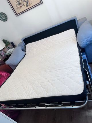 Sofá Cama Gris Tela