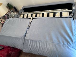 Sofá Cama Gris Tela