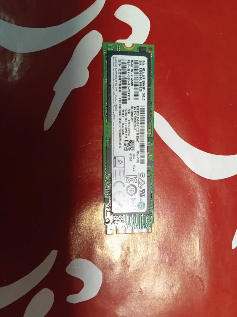 Disco Duro SSD Samsung 512GB NVMe