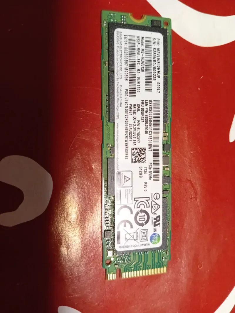 Disco Duro SSD Samsung 512GB NVMe afbeelding 3