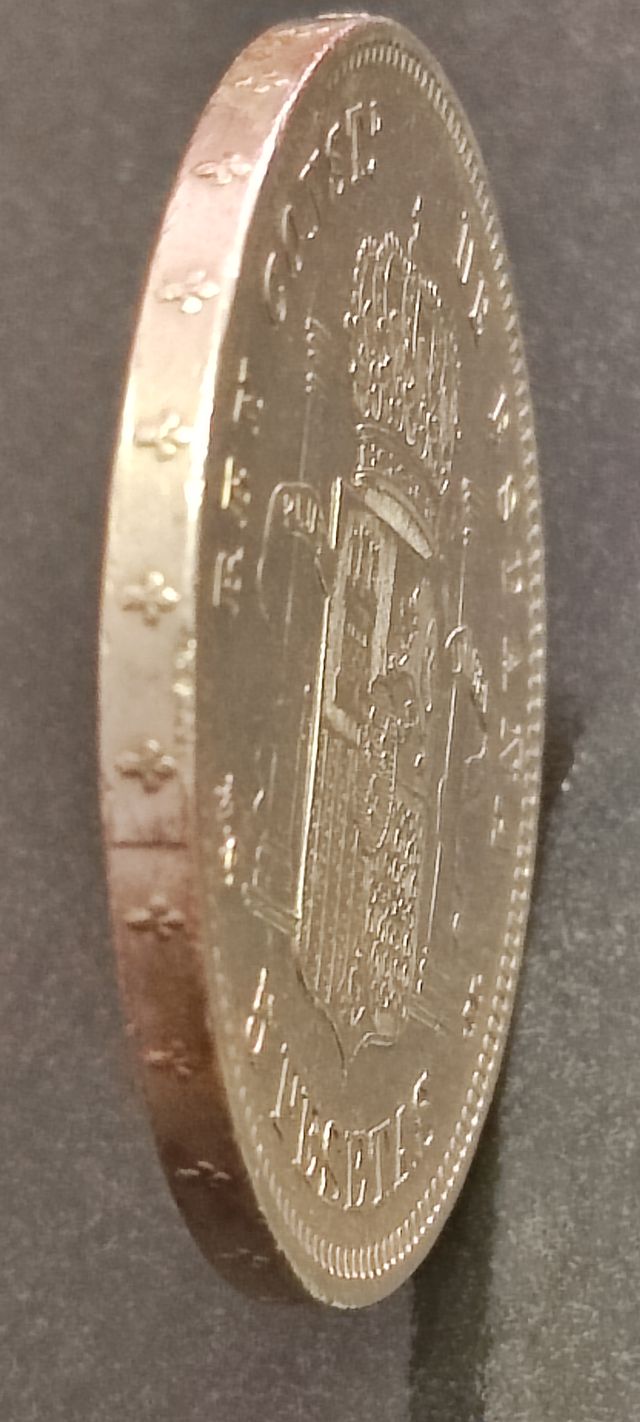 5 Pesetas Alfonso XII 1885 EBC