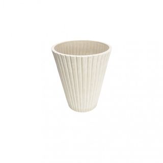 Vaso in Fibra Sintetica Bianco da Esterno 39x46cm