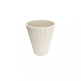 Vaso in Fibra Sintetica Bianco da Esterno 39x46cm