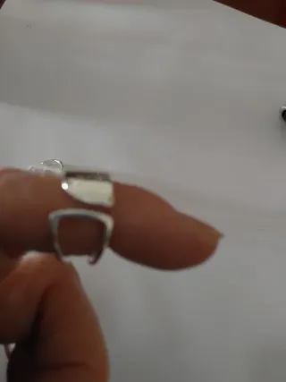 2 Anillos Plata Ajustables