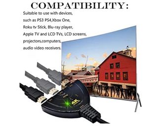 Conmutador HDMI 4K 3 Entradas 1 Salida