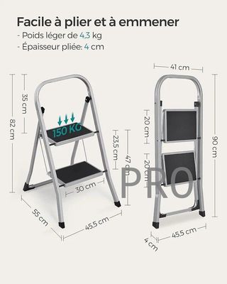 SONGMICS GSL012G01 SCALA A 2 GRADINI