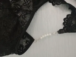 Reggiseno pizzo nero senza ferretto