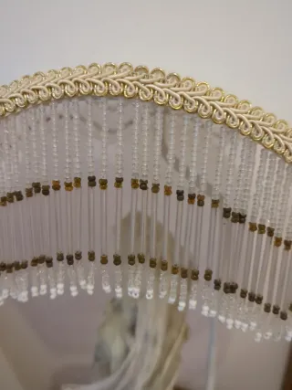 Lámpara de mesa figura porcelana