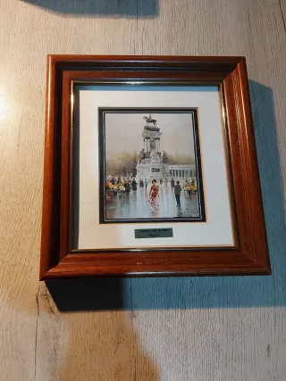 3 Quadri Vintage Madrid Antico