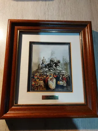 3 Quadri Vintage Madrid Antico