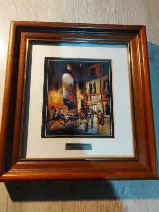 3 Quadri Vintage Madrid Antico