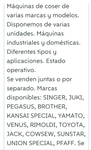 Máquina de coser KANSAI SPECIAL