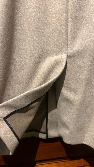 Abrigo midi Zara beige como nuevo