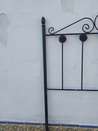 Cabecero de Cama Antiguo Hierro Forjado