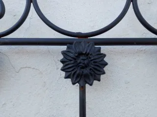 Cabecero de Cama Antiguo Hierro Forjado