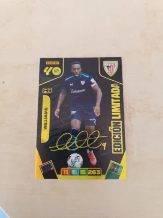 Tarjeta Panini Adrenalyn Williams Edición Limitada