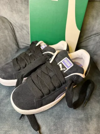 Puma Suede 38.5 Nero Viola