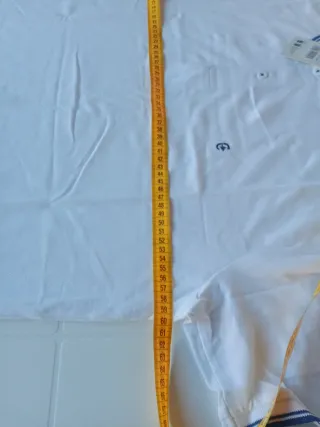 Polo Enrico Coveri Uomo 3XL Bianca dettagli blu