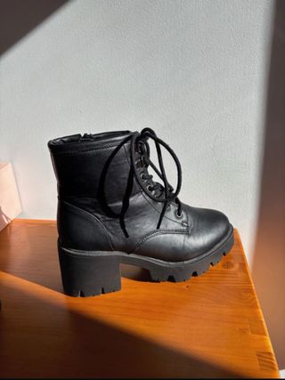 Botines negros plataforma talla 37