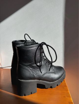 Botines negros plataforma talla 37