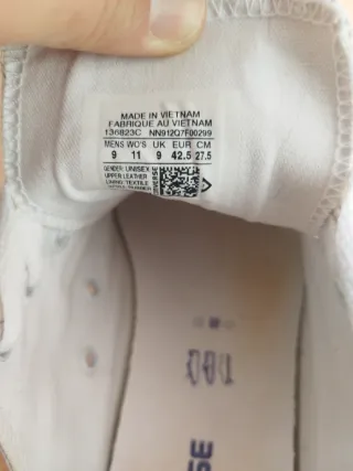 Zapatos Converse Blancos Hombre Talla 42